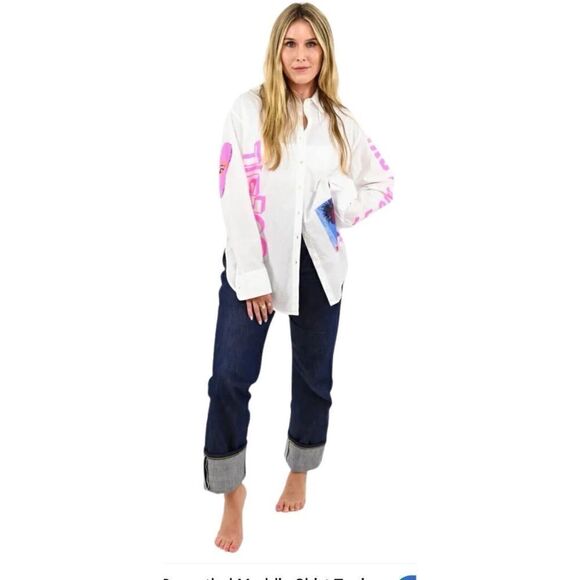 KERRI ROSENTHAL MADDIE SHIRT TUNIC TOP Size XS - Picture 1 of 8
